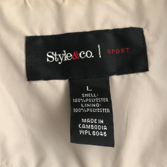 Style $ Co light spring hooded jacket size Large - Picture 2 of 8